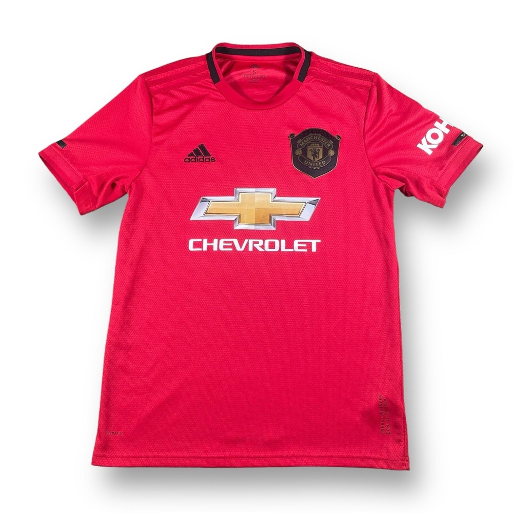 Adidas Manchester United Red/Black Jersey Chevrolet Kohler Logos Mens Small EUC